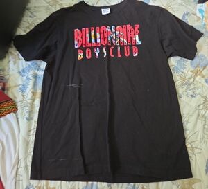 Billionaire Boys Club Black Tee with Colorful Logo
